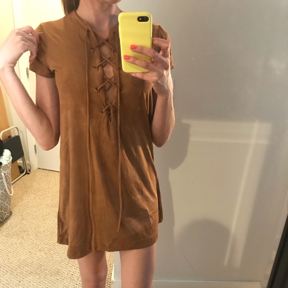 Audrey 3+1 tie front Dress